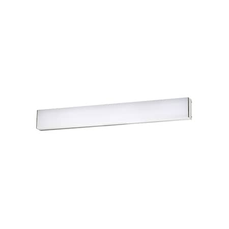 Strip 24in LED Bathroom Vanity Or Wall Light 3000K In Brushed Aluminum